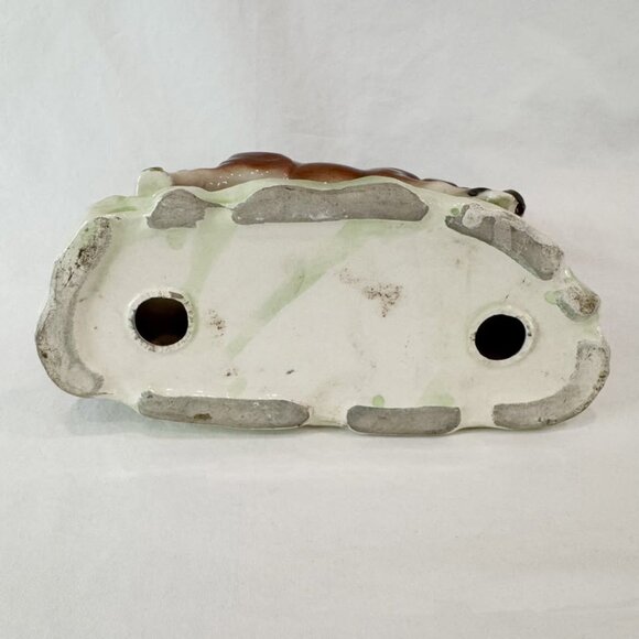 Vintage Porcelain Horse Figurine With Foal Statue Hand Painted Glazed Realistic - Picture 8 of 8